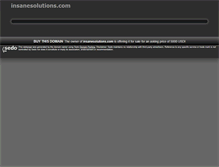 Tablet Screenshot of insanesolutions.com